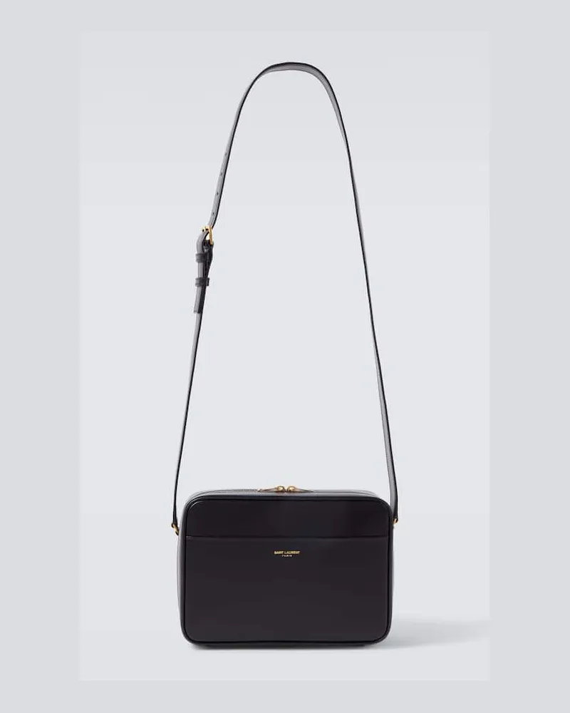 Saint Laurent Crossbody Bag Paris aus Leder Schwarz