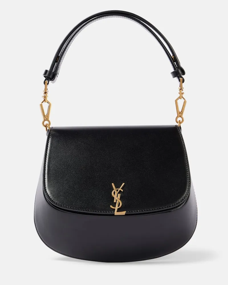 Saint Laurent Schultertasche Voltaire aus Leder Schwarz