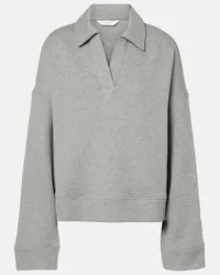 Max Mara Pullover Ciad aus Baumwolle Grau