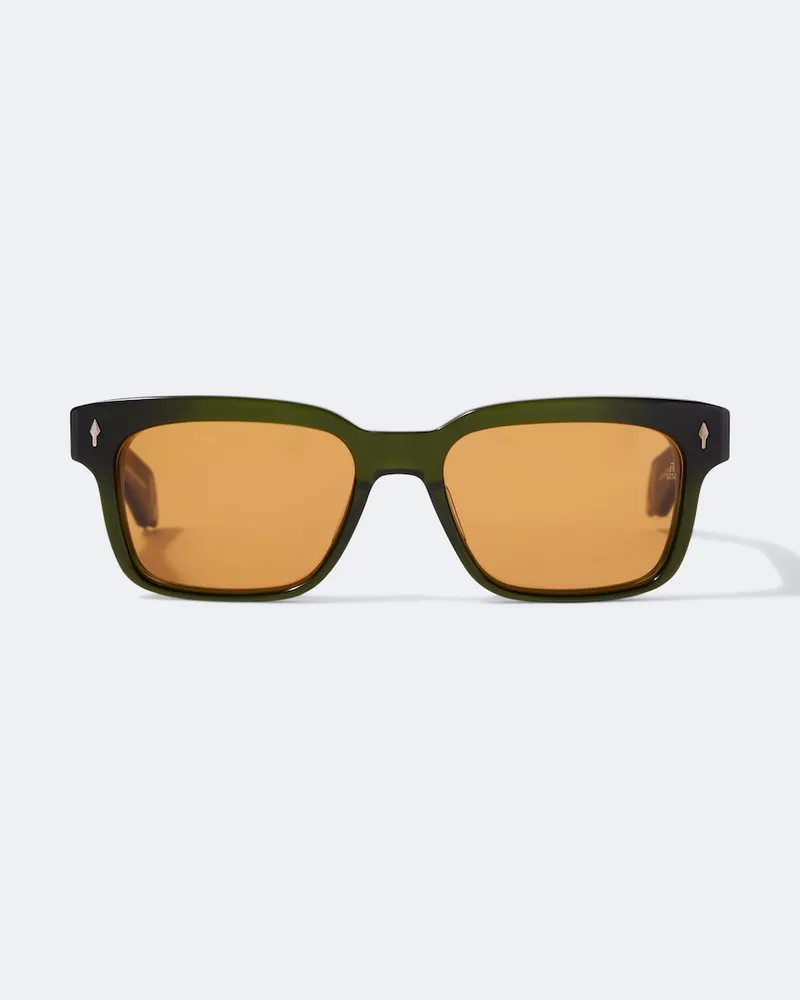 Jacques Marie Mage Eckige Sonnenbrille Molino 55 Grün