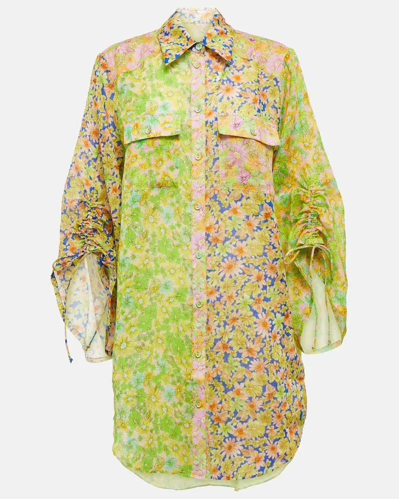 ALEMAIS Alémais Bedrucktes Oversize-Hemd Multicolor