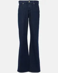 7 for all mankind High-Rise Flared Jeans Tess Blau