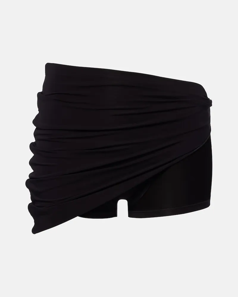 Gucci Shorts aus Crêpe-Jersey Schwarz