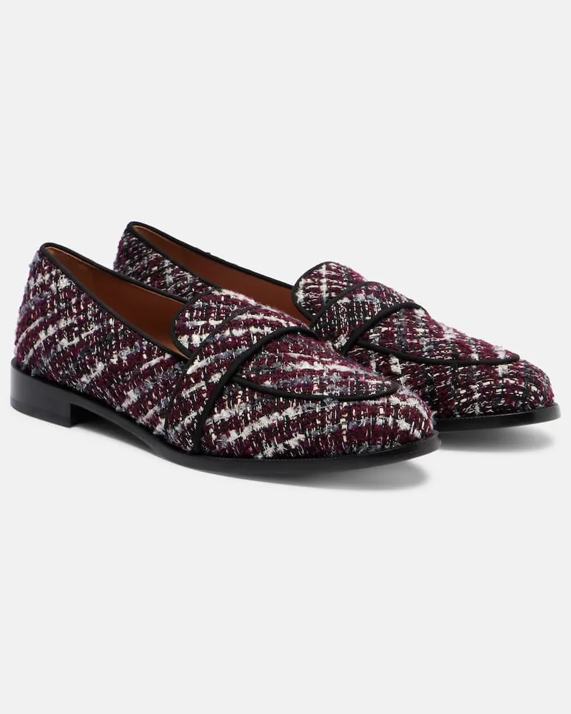 Aquazzura Loafers Martin aus Tweed Multicolor
