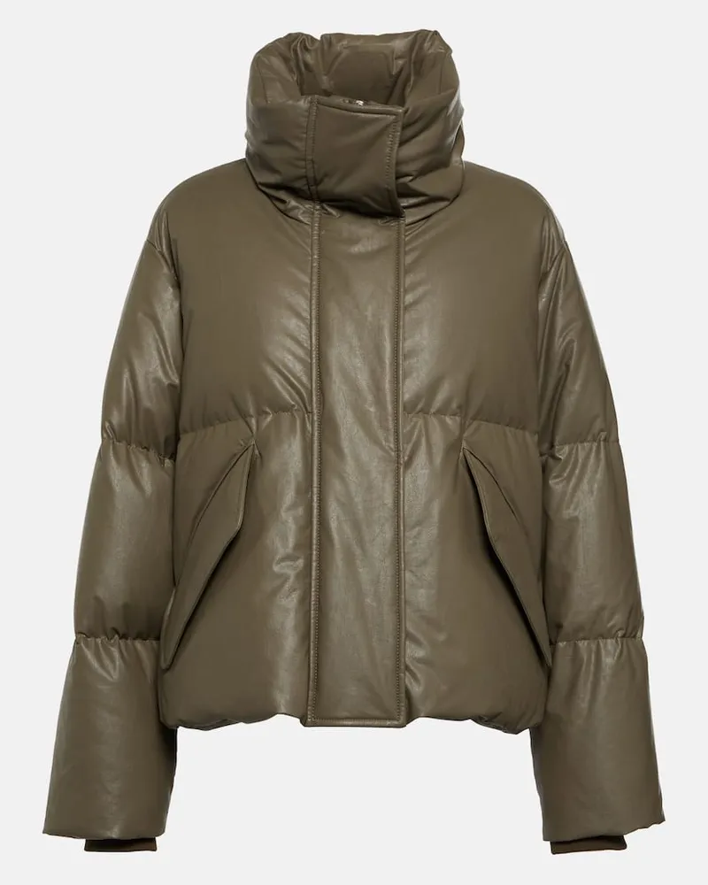 Maison Margiela Oversize-Daunenjacke Grün