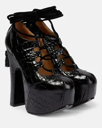 Vivienne Westwood Pumps Elevated Ghillie aus Leder Schwarz