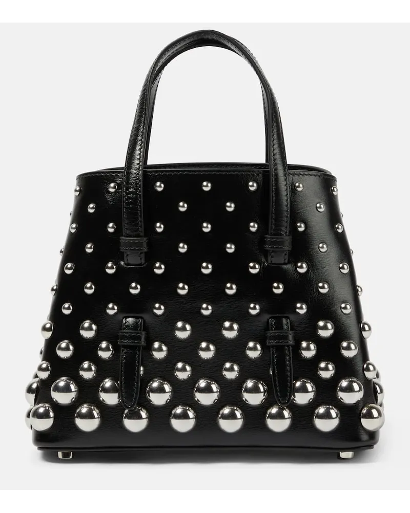 Alaïa Alaia Verzierte Tote Mina 20 aus Leder Schwarz