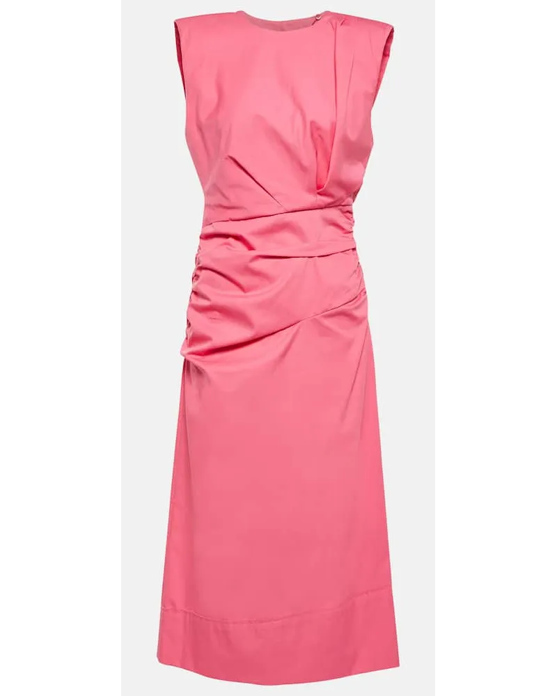 Dorothee Schumacher Midikleid aus Baumwolle Pink