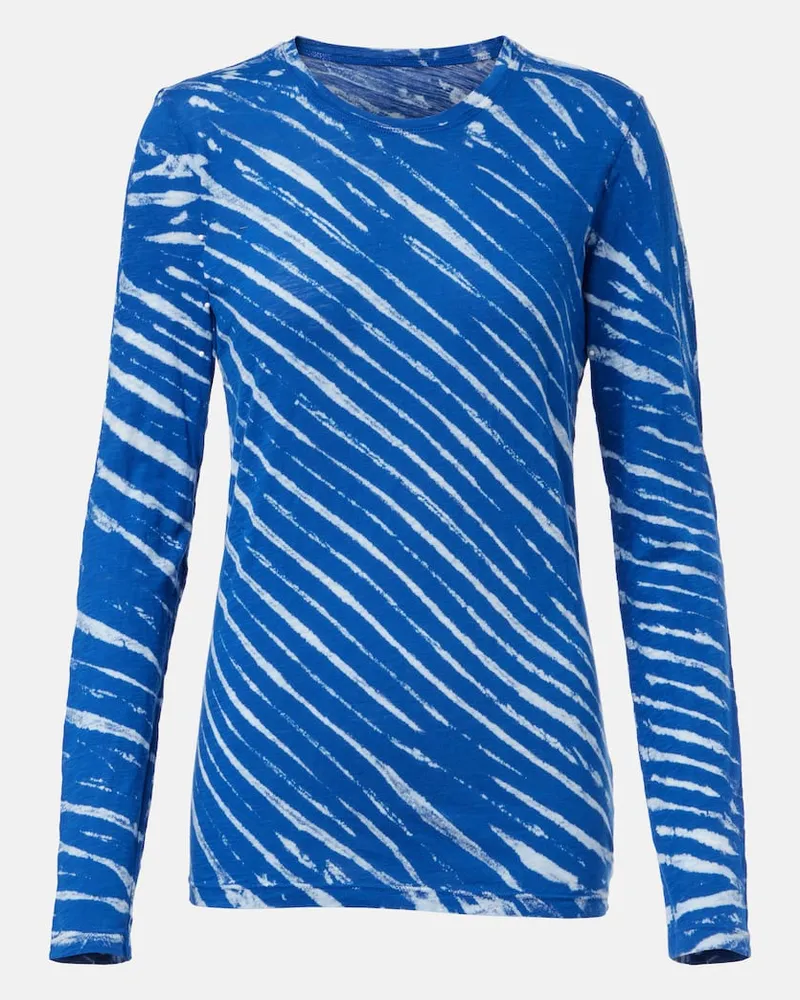 Proenza Schouler Top Mia aus Baumwoll-Jersey Blau