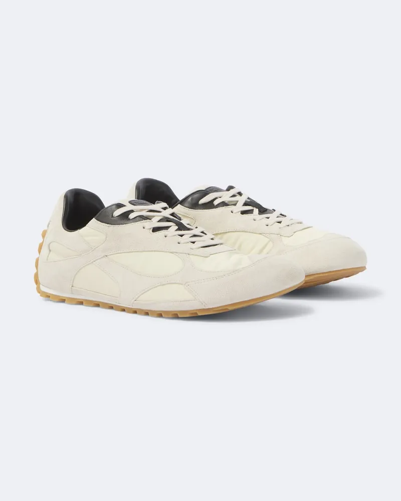 Bottega Veneta Sneakers Orbit Flash mit Veloursleder Beige