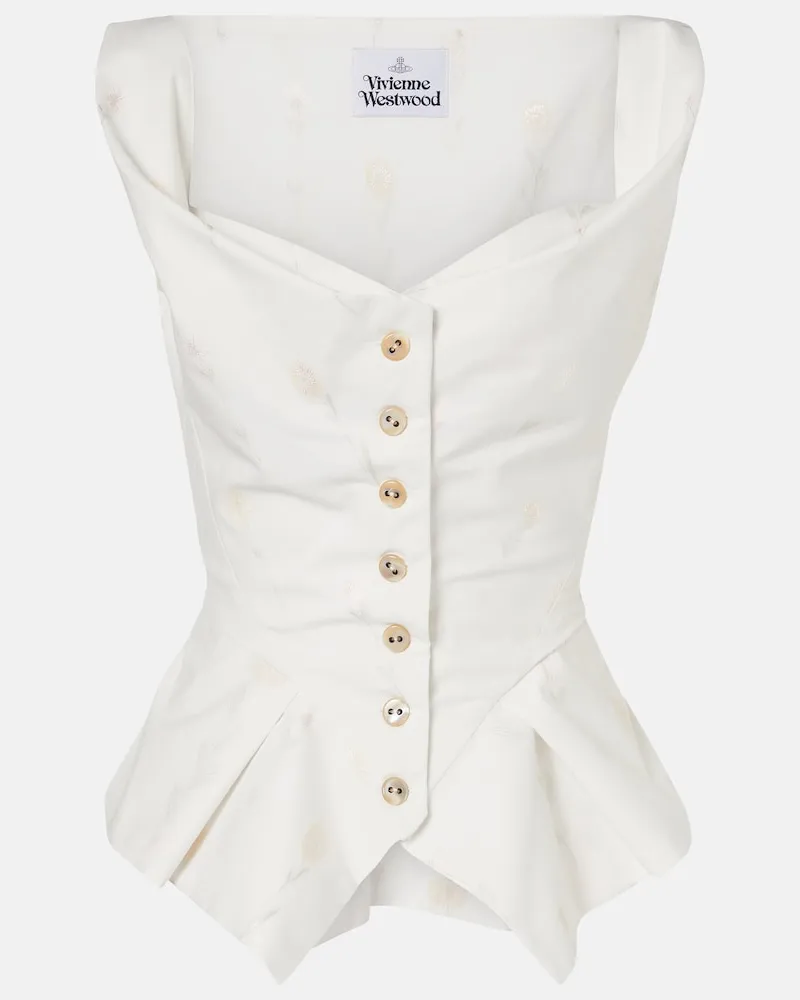 Vivienne Westwood Weste Monday aus einem Baumwollgemisch Weiß