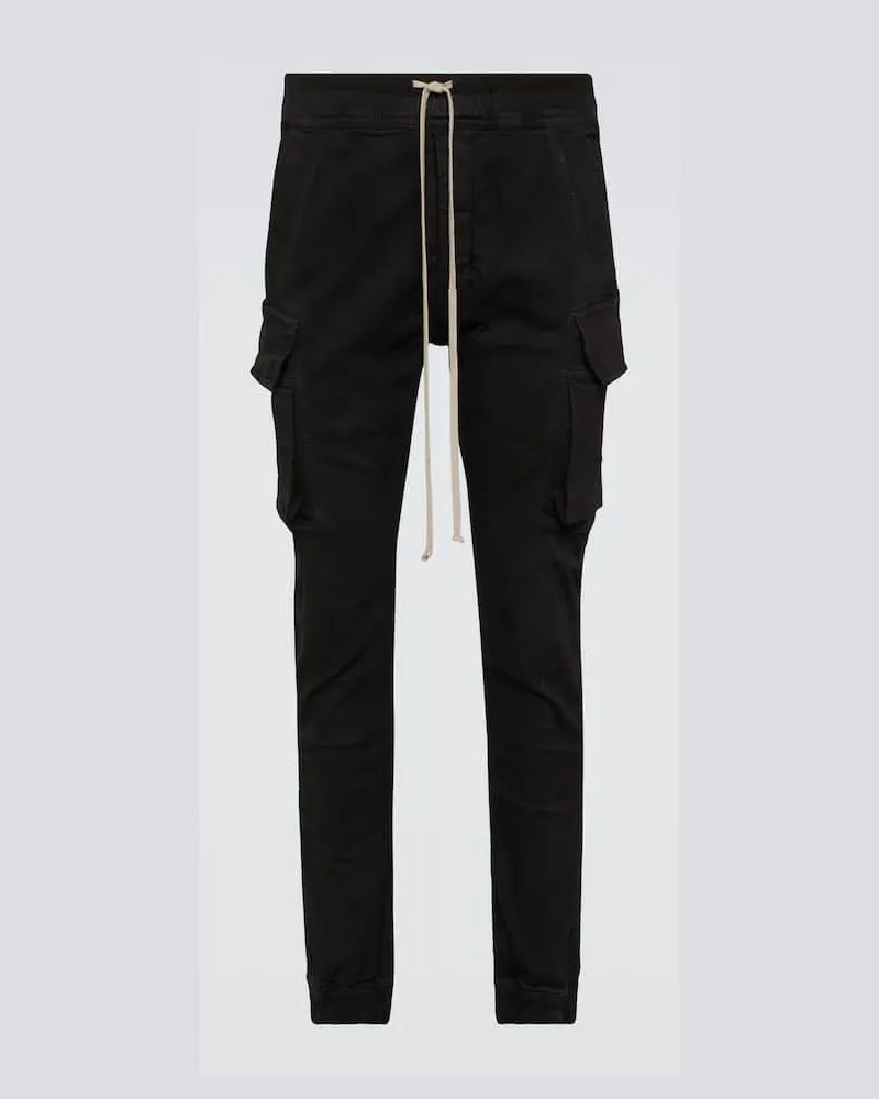 Rick Owens Cargohose Mastodon aus Denim Schwarz
