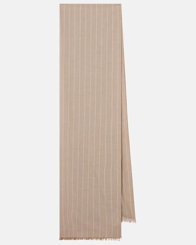 The Row Schal Guel aus Baumwolle Beige