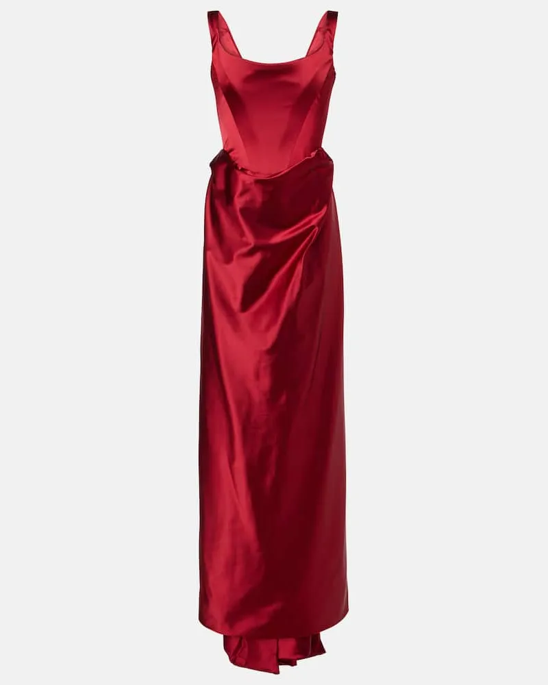 Vivienne Westwood Robe Camille aus Satin Rot