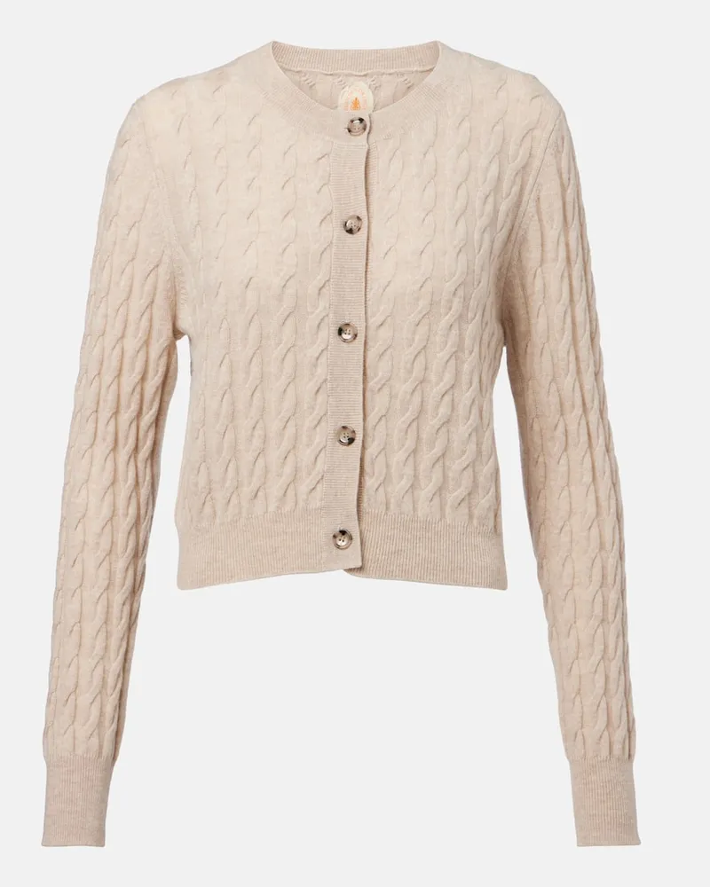Jardin des Orangers Cardigan aus Wolle und Kaschmir Beige