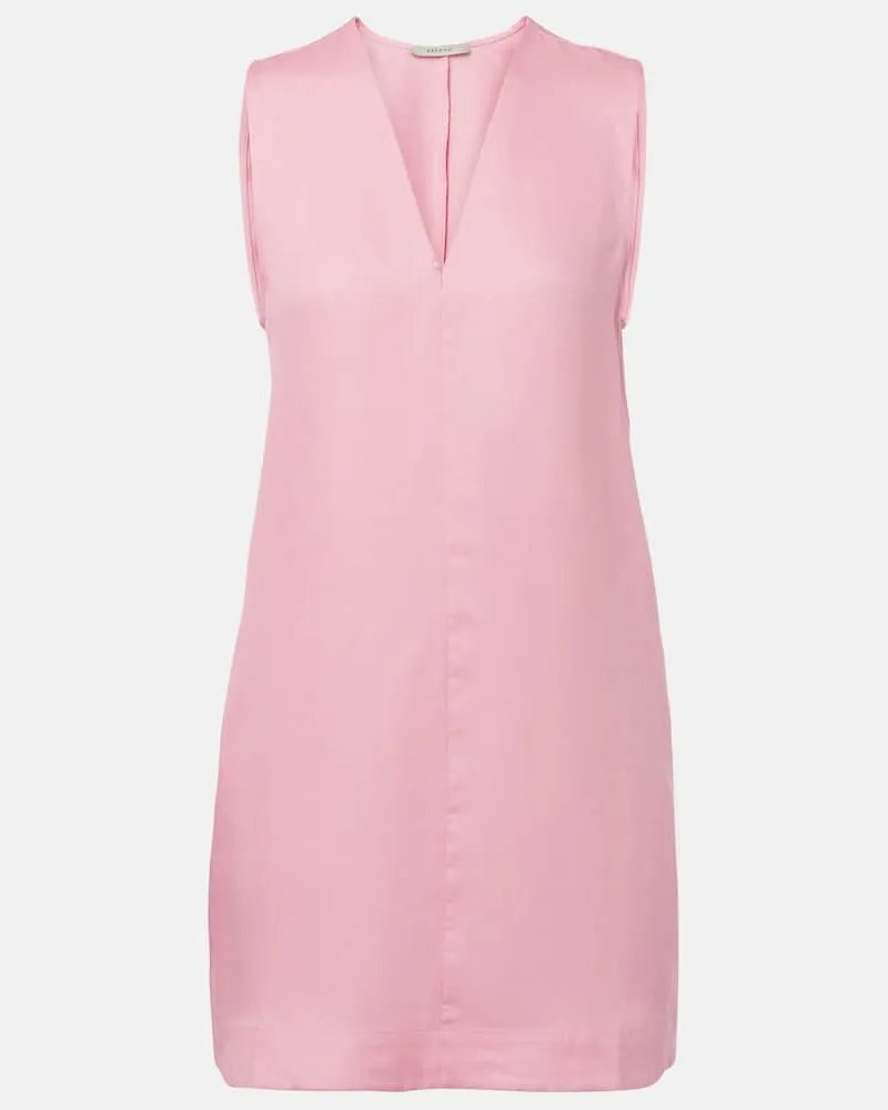 ASCENO Minikleid Derya aus Leinen Pink