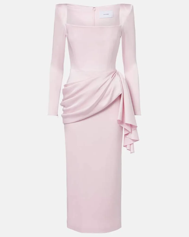 Alex Perry Cocktailkleid aus Satin Rosa
