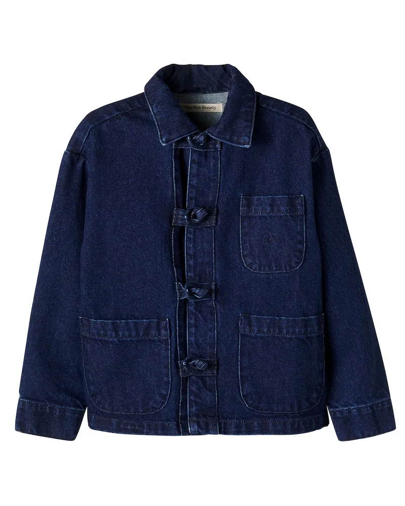 The New Society Hemdjacke TNS aus Denim Blau