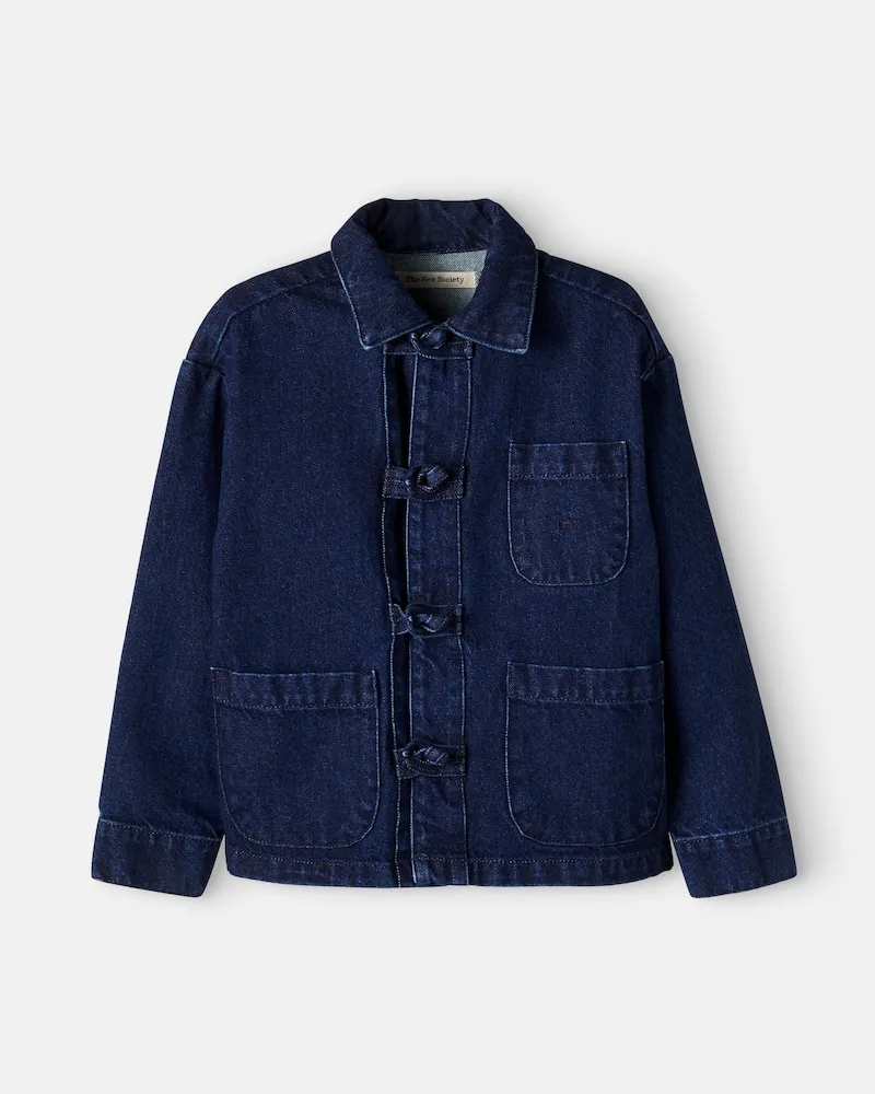 The New Society Hemdjacke TNS aus Denim Blau