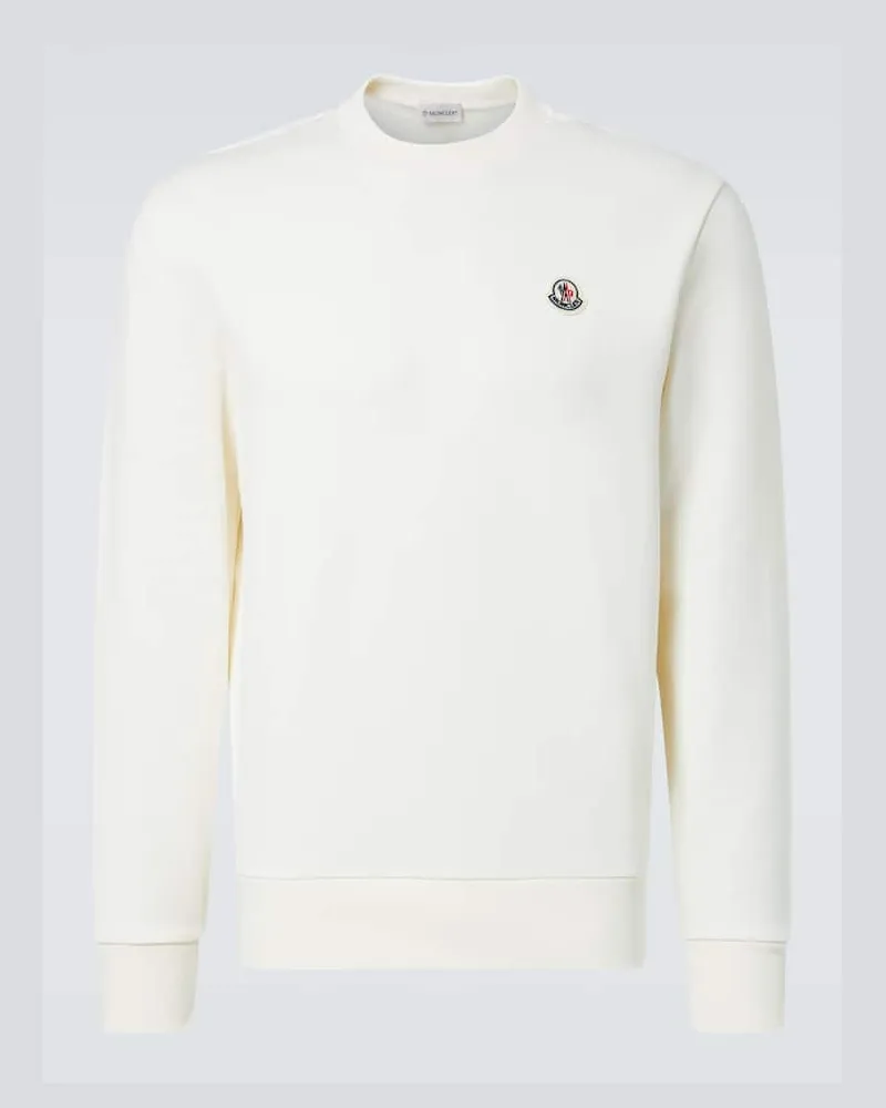 Moncler Sweatshirt aus Baumwolle Weiß