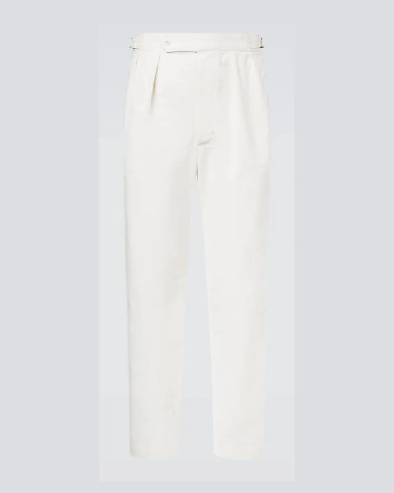 Ralph Lauren Hose aus Baumwoll-Twill Weiß