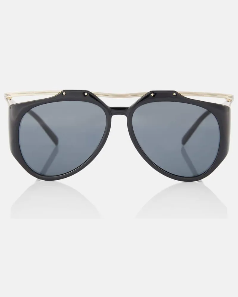 Saint Laurent Aviator-Sonnenbrille SL M137 Amelia Schwarz