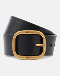 Loewe Guertel aus Leder Schwarz