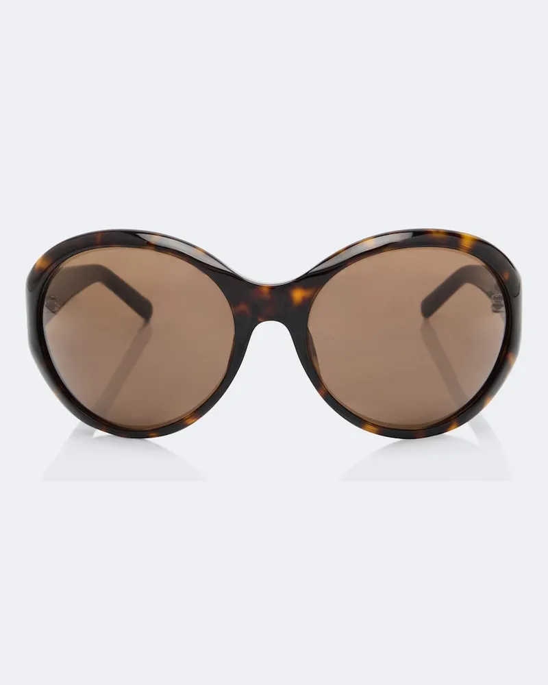 Magda Butrym Runde Sonnenbrille Braun