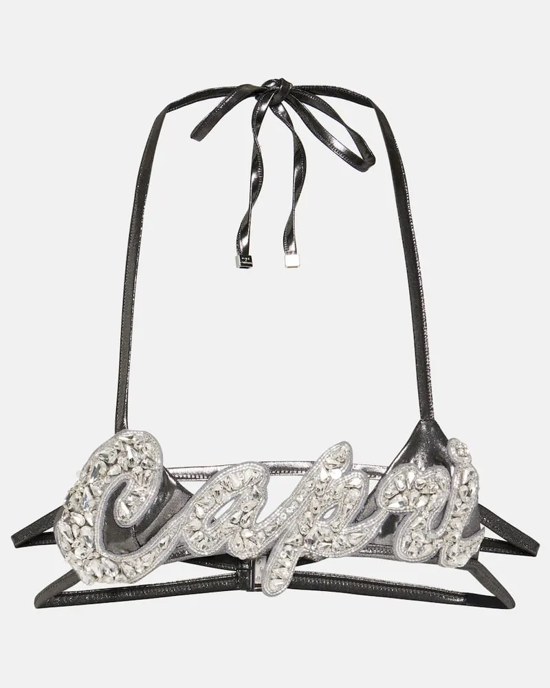 Dolce & Gabbana Verziertes Bralette Capri Silber