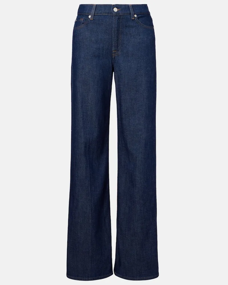 7 for all mankind Wide-Leg Jeans Lotta Blau