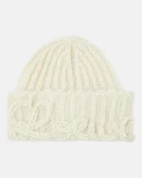 Loewe Beanie aus einem Mohairgemisch Weiss