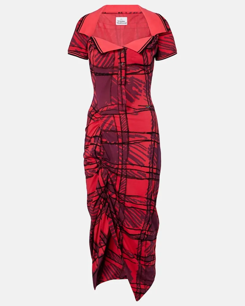 Vivienne Westwood Polokleid Long Monday Rot