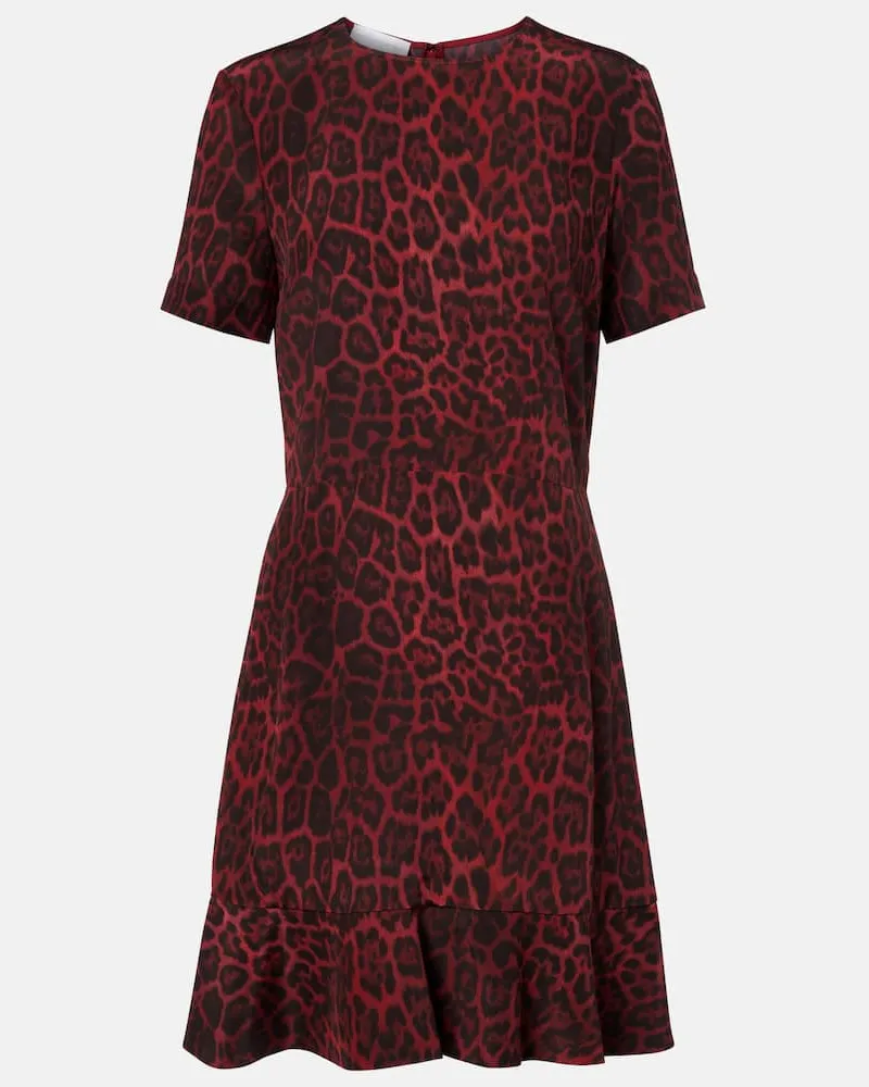 Stella McCartney Minikleid Stella Iconics aus Seiden-Cady Rot