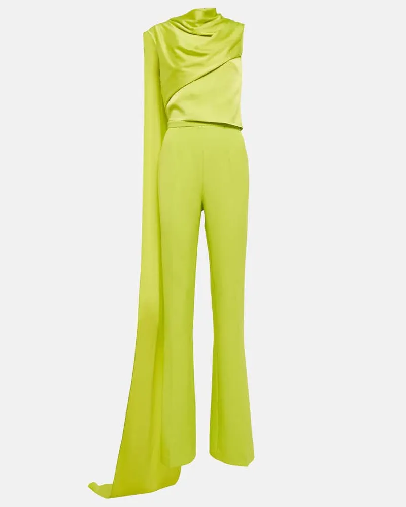 Safiyaa Jumpsuit Cara aus Crêpe Grün