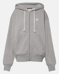 Acne Studios Kapuzenjacke aus Baumwolle Grau