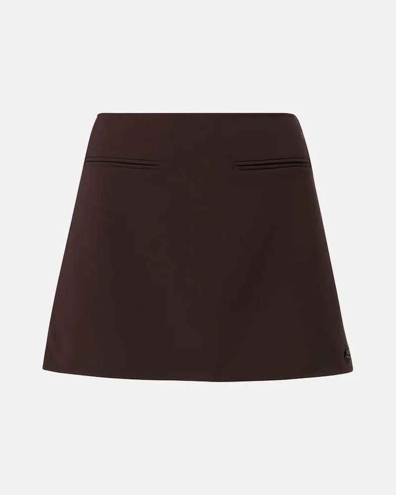 Courrèges Courrèges Minirock aus Twill Braun