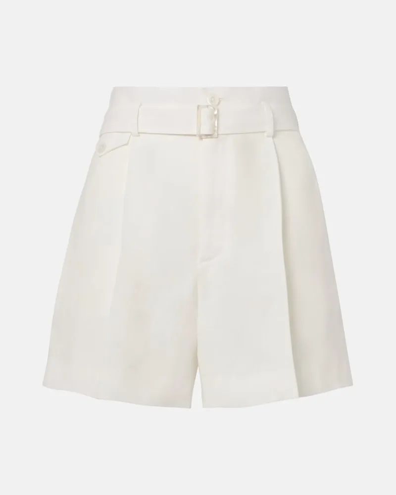 Ralph Lauren Shorts Denise aus Leinen Weiß