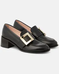 Roger Vivier Loafers Viv Rangers aus Leder Schwarz