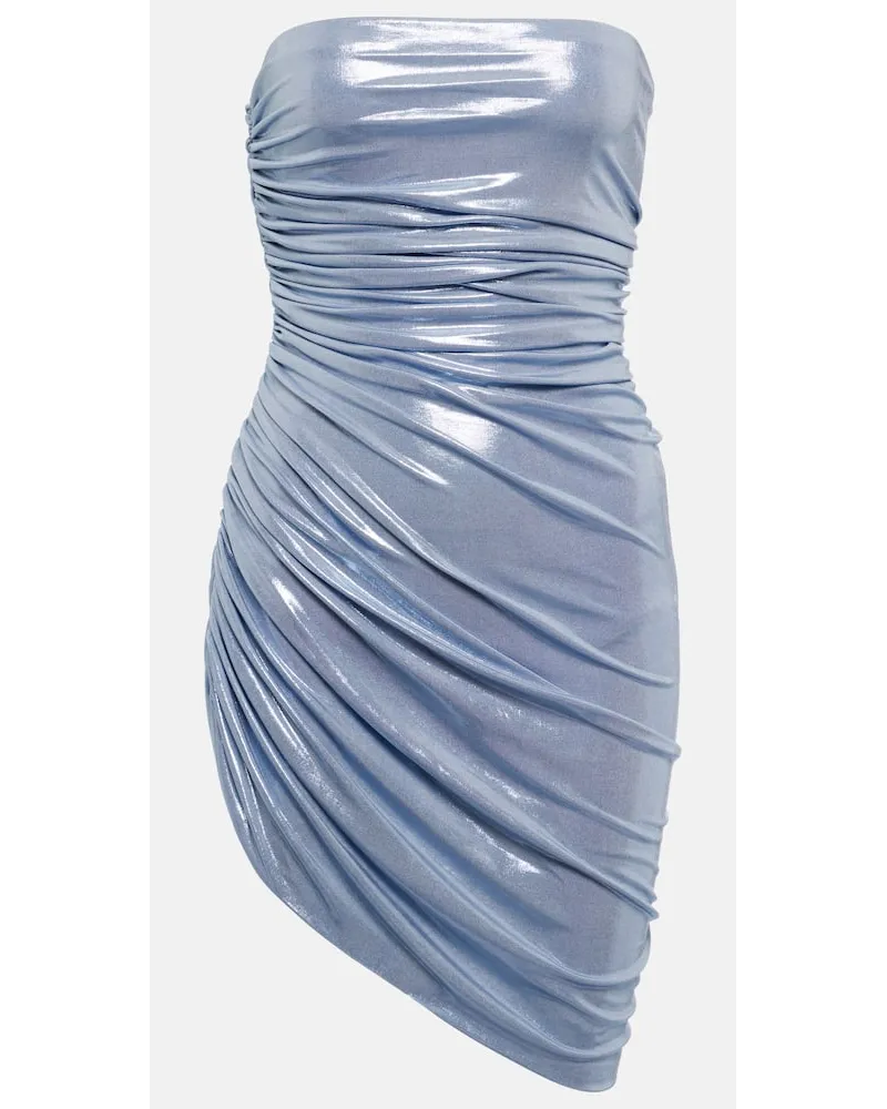 Norma Kamali Minikleid Pickleball Blau