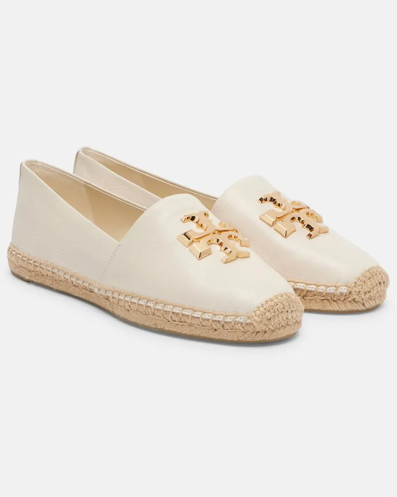 Tory Burch Espadrilles Eleanor aus Leder Weiß