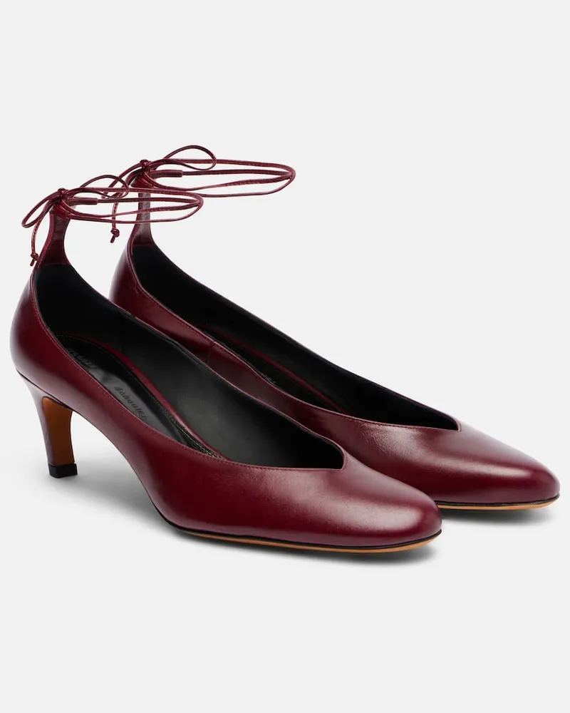 Proenza Schouler Pumps Uma aus Leder Burgunderrot