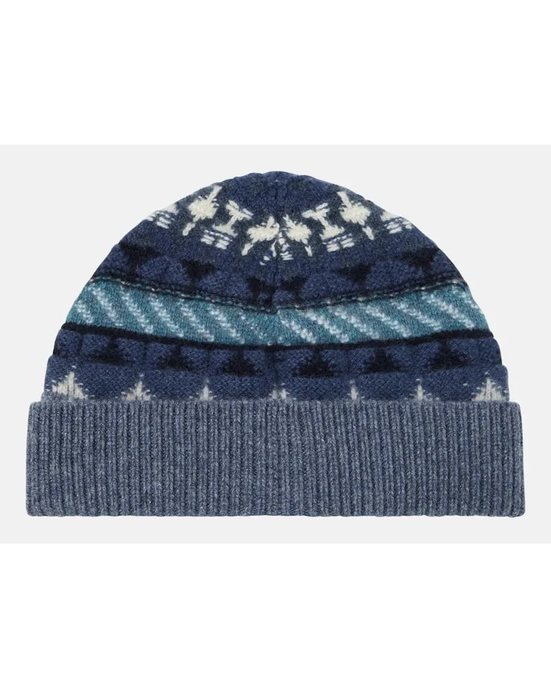 Loro Piana Mütze aus Kaschmir Multicolor
