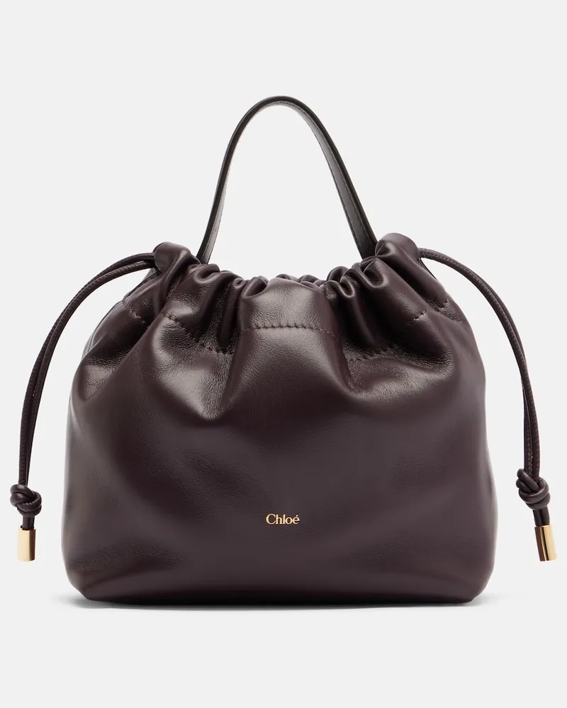 Chloé Chloé Schultertasche Chloé Icons Mini aus Leder Lila