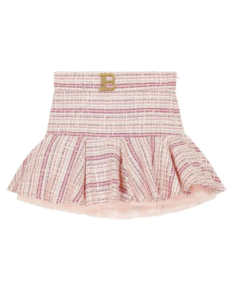Balmain Rock aus einem Baumwollgemisch Pink