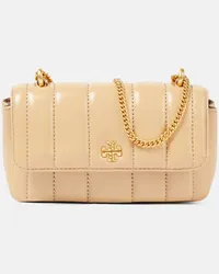 Tory Burch Schultertasche Kira Small aus Leder Beige