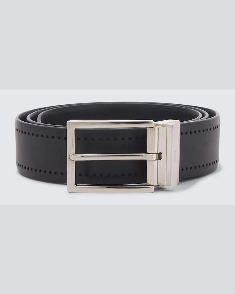 Brioni Gürtel aus Leder Schwarz