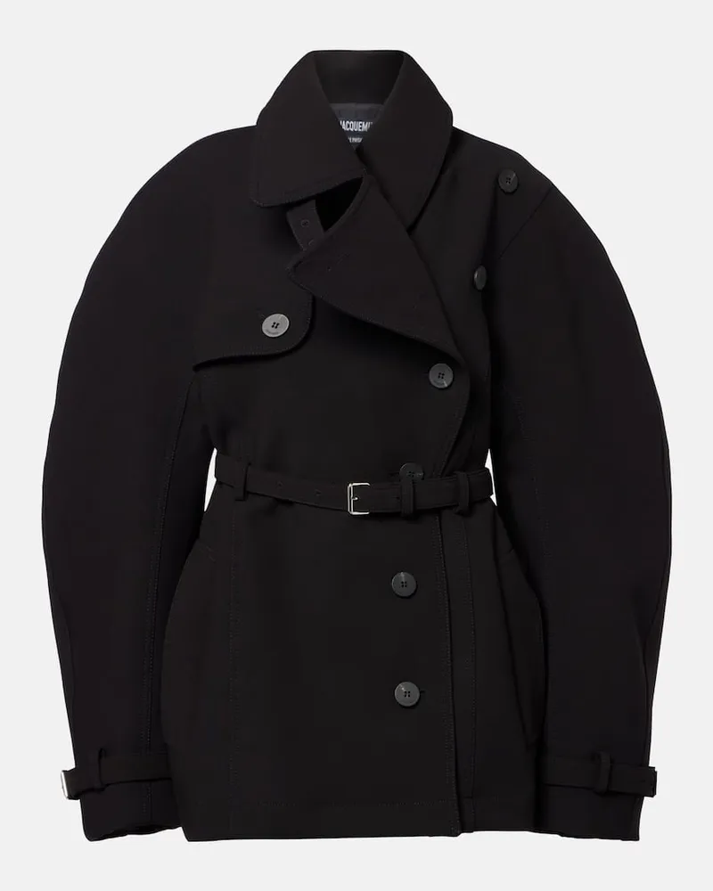 Jacquemus Trenchcoat mit Gürtel Schwarz
