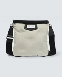 Maison Margiela Messenger Bag Glam Slam mit Leder Weiss