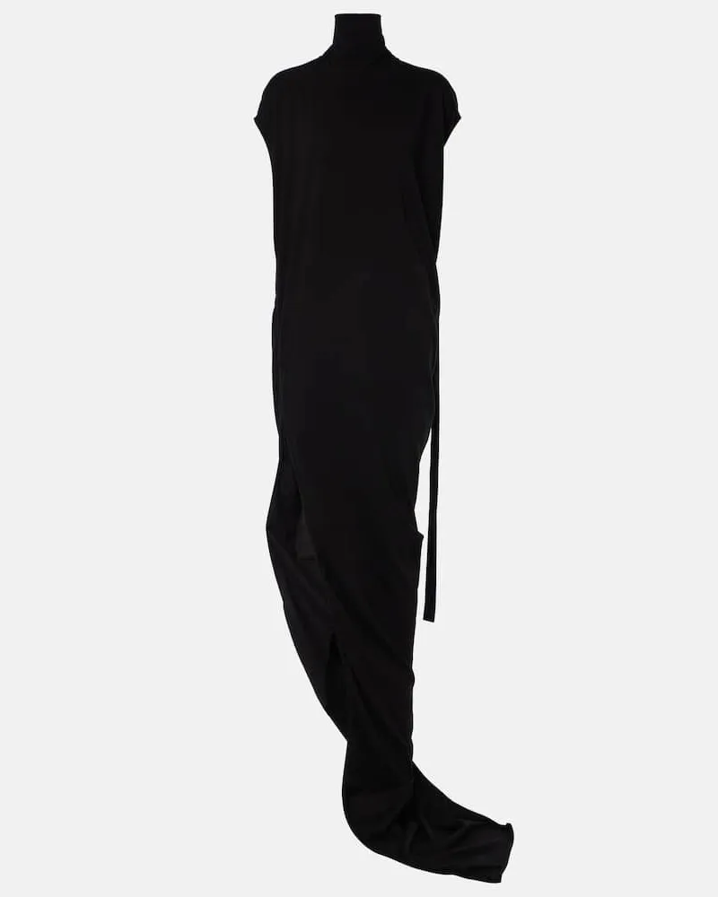 Rick Owens DRKSHDW Maxikleid Edfu aus Baumwolle Schwarz