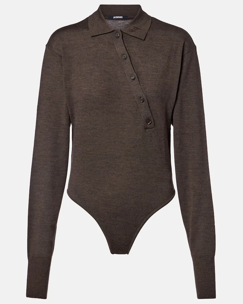 Jacquemus Body Twisted aus Wolle Braun